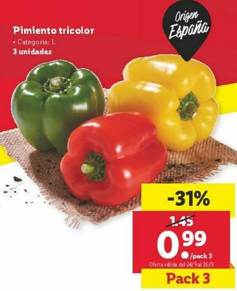Lidl Pimientos oferta