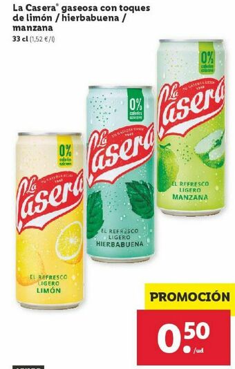 Lidl Refrescos la casera oferta