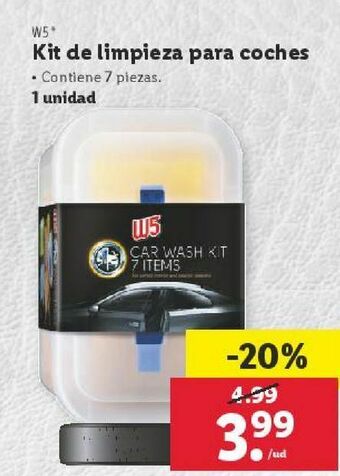 Lidl Cuidado del coche w5 oferta