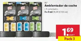 Lidl Ambientador de coche w5 oferta