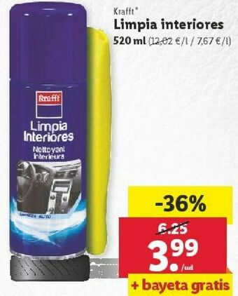 Lidl Cuidado del coche krafft oferta