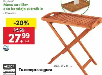 Lidl Mesa auxiliar florabest oferta