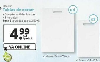 Lidl Tabla de cortar ernesto oferta
