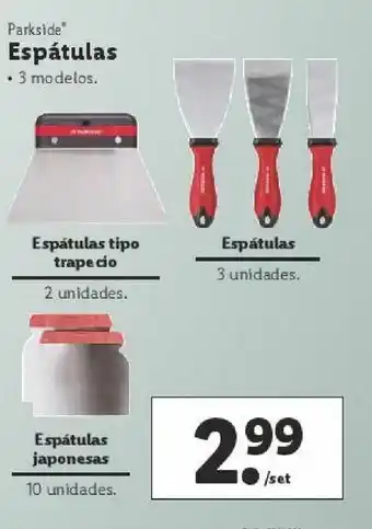 Lidl Espátula de acero parkside oferta