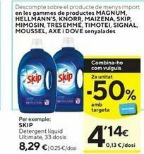 Caprabo Detergente líquido skip oferta