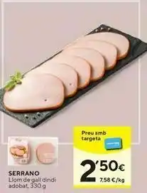 Caprabo Lomo de pavo serrano oferta