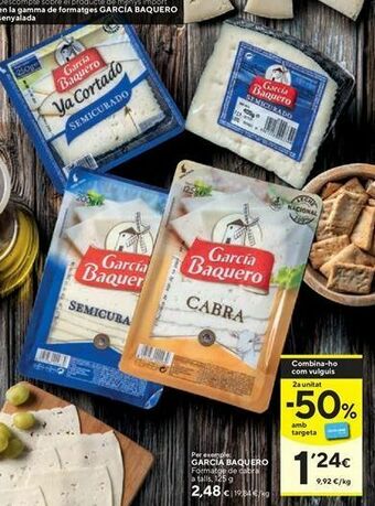 Caprabo Queso de cabra garcía baquero oferta
