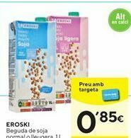 Caprabo Bebida de soja eroski oferta