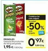 Caprabo Patatas fritas pringles oferta