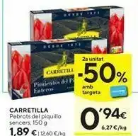 Caprabo Pimientos del piquillo rellenos carretilla oferta