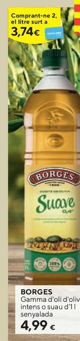 Caprabo Aceite de oliva borges oferta