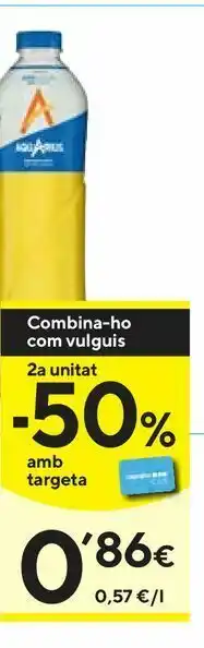 Caprabo Bebidas de naranja aquarius oferta