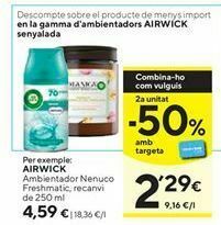 Caprabo Ambientadores air wick oferta