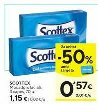 Caprabo Servilletas de papel scottex oferta