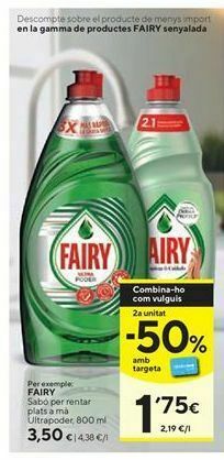 Caprabo Detergente lavavajillas fairy oferta