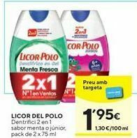 Caprabo Dentífrico licor del polo oferta