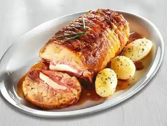 La Sirena Redondo de pollo crudo relleno de jamón y queso oferta