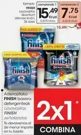 Eroski Finish lavavajillas quantum ultimate limón oferta