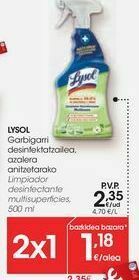 Eroski Lysol limpiador desinfectante multisuperficies oferta