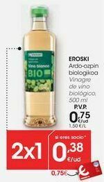 Eroski Eroski vinagre de vino biológico oferta