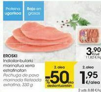 Eroski Eroski pechuga de pavo marinada fileteada extrafina oferta