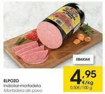 Eroski Elpozo mortadela de pavo oferta