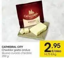 Eroski Cathedral city queso curado cheddar oferta