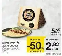 Eroski Gran capitán queso curado oferta