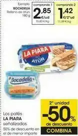 Eroski Bocadelia relleno de atún oferta