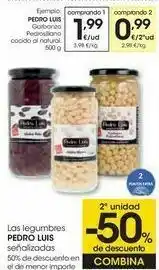 Eroski Pedro luis garbanzo pedrosilano cocido al natural oferta