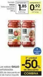 Eroski Gallo salsa para pasta boloñesa oferta