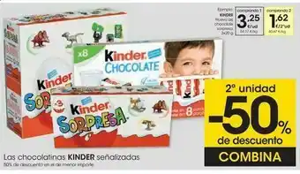 Eroski Kinder huevo de chocolate sorpresa oferta