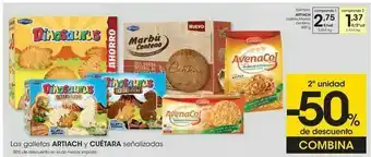 Eroski Artiach galleta marbú centeno oferta