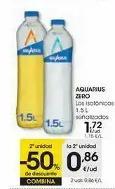 Eroski Aquarius zero los isotónicos oferta