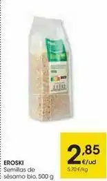 Eroski Eroski semillas de sésamo bio oferta