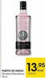 Eroski Puerto de indias ginebra strawberry oferta
