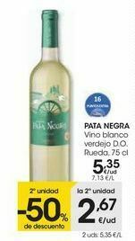 Eroski Pata negra vino blanco verdejo d.o. rueda oferta