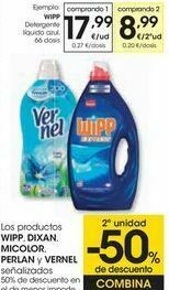 Eroski Wipp detergente líquido azul oferta