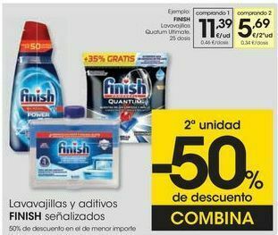 Eroski Finish lavavajillas quantum ultimate oferta