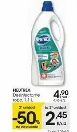 Eroski Neutrex desinfectante ropa oferta