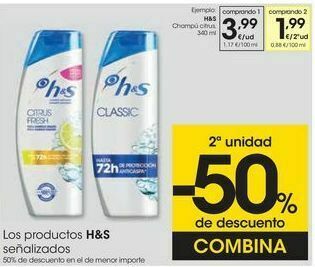 Eroski H&s champú citrus oferta