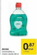 Eroski Eroski lavavajillas a mano verde oferta