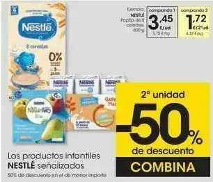 Eroski Nestlé papilla de 8 cereales oferta