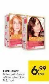 Eroski Excellence tinte castaño o tinte rubio claro oferta