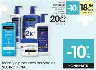 Eroski Neutrógena loción corporal hidratación profunda oferta