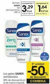 Eroski Sanex gel dermoprotector oferta