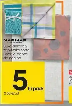 Eroski Pack 2 paños de cocina oferta