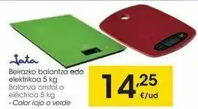 Eroski Balanza cristal o eléctrica 5 kg oferta