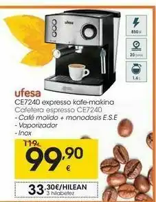 Eroski Cafetera espresso ce7240 oferta