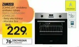 Eroski Horno multifunción zohnc2x1 oferta
